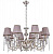 Подвесная люстра Crystal Lux ALEGRIA ALEGRIA SP8 SILVER-BROWN