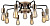 Потолочная люстра Arte Lamp GELO A6001PL-9BK