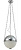 Светильник подвесной Crystal Lux GUSTAVO SP3 CHROME