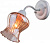 Бра Arte Lamp CHIARA A6098AP-1WG