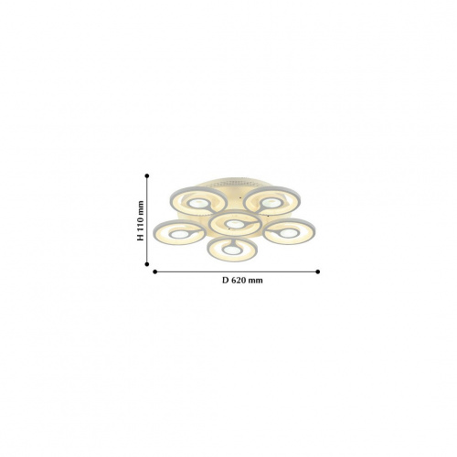 Светодиодная потолочная люстра FAVOURITE Roundels 2292-6U купить по низкой цене