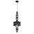 Подвесной светильник Crystal Lux Prima Prima SP1 A Black-Silver/Black