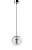 Светильник подвесной Crystal Lux BELEZA SP1 B CHROME