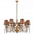 Подвесная люстра Crystal Lux ALEGRIA ALEGRIA SP8 GOLD-BROWN