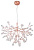 Светильник подвесной Crystal Lux EVITA SP63 COPPER/TRANSPARENT