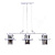Подвесной светильник Lumina Deco Capri LDP 11327B-3 PR