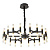 Подвесная люстра Lumina Deco Richmond LDP 6035-36 BK+GD