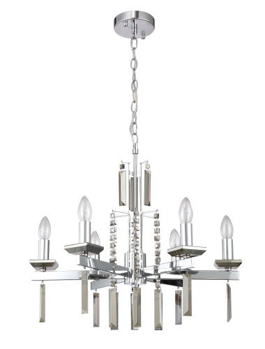 Люстра подвесная Crystal Lux MARRON SP6 CHROME купить по низкой цене