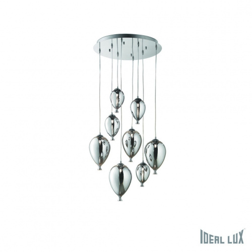 Подвесная люстра Ideal Lux CLOWN SP8 CROMO купить по низкой цене