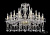 Подвесная люстра Bohemia Ivele 1413/12+6/300/G