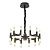 Подвесная люстра Lumina Deco Richmond LDP 6035-24 BK+GD