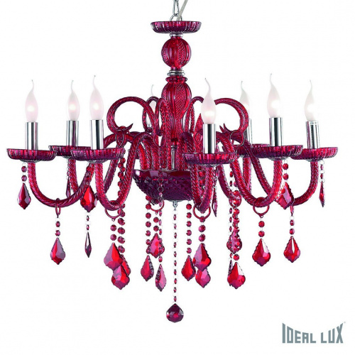 Подвесная люстра Ideal Lux GIUDECCA SP8 ROSSO купить по низкой цене