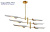 Люстра подвесная Crystal Lux RAFAEL SP6 GOLD