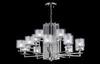 Люстра подвесная Crystal Lux NICOLAS SP-PL10+5 NICKEL/WHITE