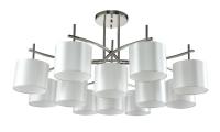 Люстра потолочная Crystal Lux SERGIO PL8+4 NICKEL