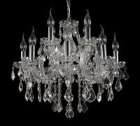 Подвесная люстра Crystal Lux INES INES SP8+4 CHROME/TRANSPARENT