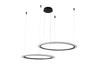 Люстра подвесная Crystal Lux MANZANA SP53W LED D600+800 BLACK