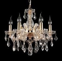 Хрустнальная люстра Crystal Lux INES INES SP6 GOLD/TRANSPARENT