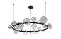 Люстра потолочная Crystal Lux AGATA SP24 V2 BLACK/TRANSPARENTE
