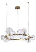 Люстра потолочная Crystal Lux AGATA SP15 V2 GOLD/TRANSPARENTE