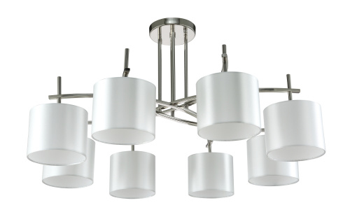 Люстра потолочная Crystal Lux SERGIO PL8 NICKEL купить по низкой цене