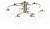 Потолочная люстра Arte Lamp CLOUD A8170PL-9AB