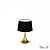 Настольная лампа Ideal Lux LONDON TL1 SMALL OTTONE