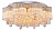 Потолочная люстра Arte Lamp ONDATA A8561PL-20CG