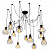 Подвесной светильник Arte Lamp SPIDER A4051SP-12BK