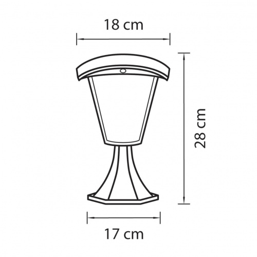 Светодиодный уличный столб Lightstar Lampione 375970