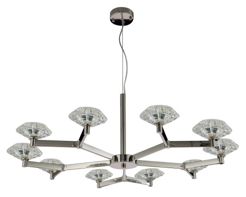 Люстра подвесная Crystal Lux REBECA SP10 NICKEL купить по низкой цене