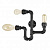 Бра Ideal Lux PLUMBER AP3 NERO