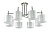 Люстра потолочная Crystal Lux SERGIO PL8 NICKEL