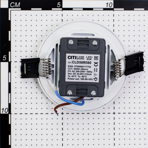 Светодиодный встраиваемый светильник CITILUX Омега CLD50R080