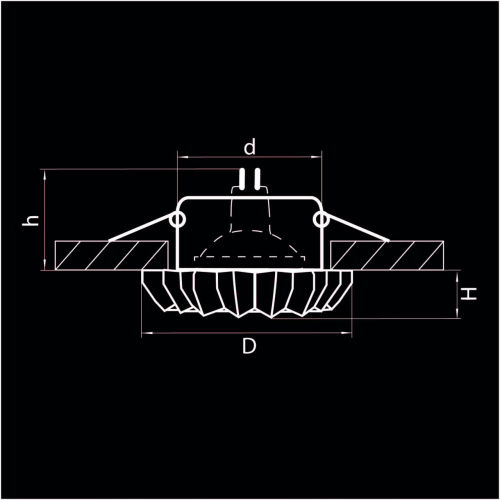 Встраиваемый светильник Lightstar Solo 002120