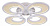 Светодиодная потолочная люстра ST Luce Nola SL898.502.04