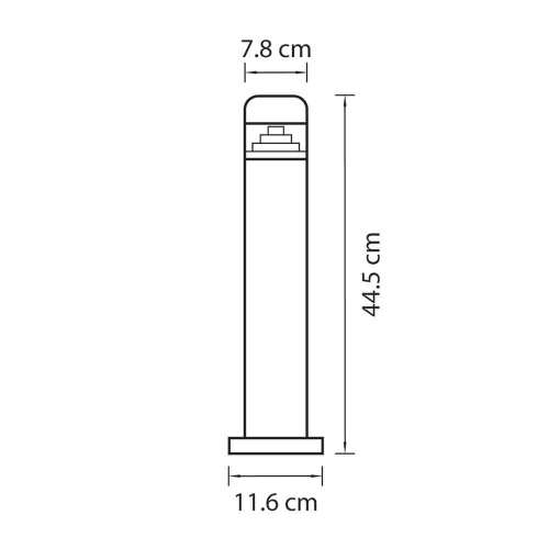 Светодиодный уличный столб Lightstar Raggio 376907