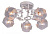 Потолочная люстра Arte Lamp ALESSANDRA A5004PL-5WG
