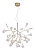 Подвесная люстра Crystal Lux Evita Evita SP36 Gold/Transparent