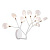 Бра Crystal Lux Evita Evita AP9 White/Transparent