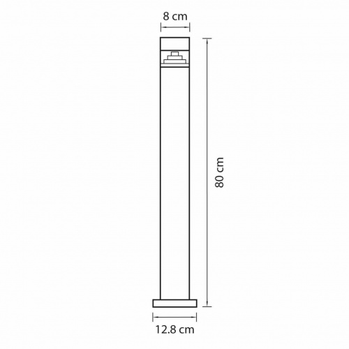Светодиодный уличный столб Lightstar Raggio 377705