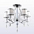 Потолочная люстра Crystal Lux FLAMINGO FLAMINGO SP-PL5 WHITE