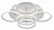 Светодиодная потолочная люстра Arte Lamp RAPID A2500PL-5WH