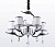Потолочная люстра Crystal Lux FLAMINGO FLAMINGO SP-PL5 CHROME