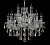 Подвесная люстра Crystal Lux INES INES SP8+4 CHROME/TRANSPARENT