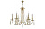 Люстра подвесная Crystal Lux VICTORIA SP6 GOLD/AMBER