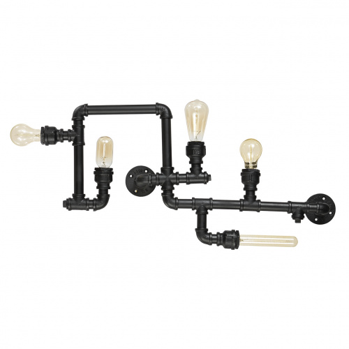 Потолочная люстра Ideal Lux PLUMBER PL5 NERO купить по низкой цене