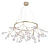 Подвесная люстра Crystal Lux Evita Evita SP45 D Gold/Transparent