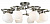Потолочная люстра Arte Lamp LANA A6379PL-8GA