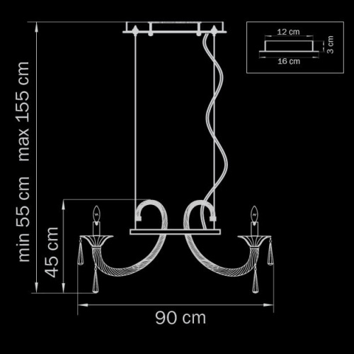Подвесная люстра Lightstar CIAMBO 821060 купить по низкой цене
